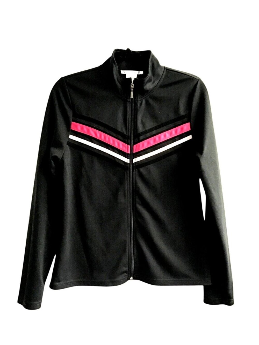 K. JORDAN- WOMENS GREY FULL ZIP-UP TRACK JACKET SIZE MEDIUM